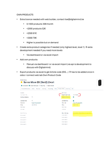 Eigen producten toevoegen aan Lokale webshop